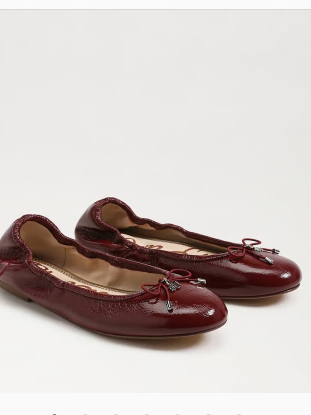 Sam Edelman Felicia Flat Size 8 (cabernet red)